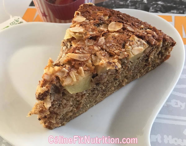 Gâteau pommes muesli sans matière grasse