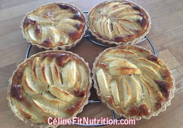 Tartelettes aux pommes normandes healthy