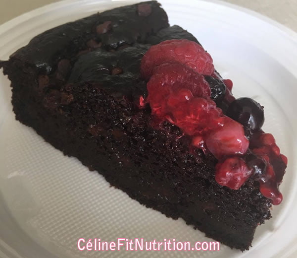 Gâteau au chocolat healthy (sans matière grasse et sans sucre ajouté)