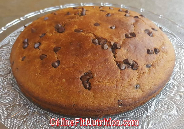 Gâteau au potiron et pépites de chocolat healthy