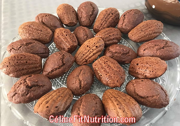Madeleines chocolat noix de coco vegan