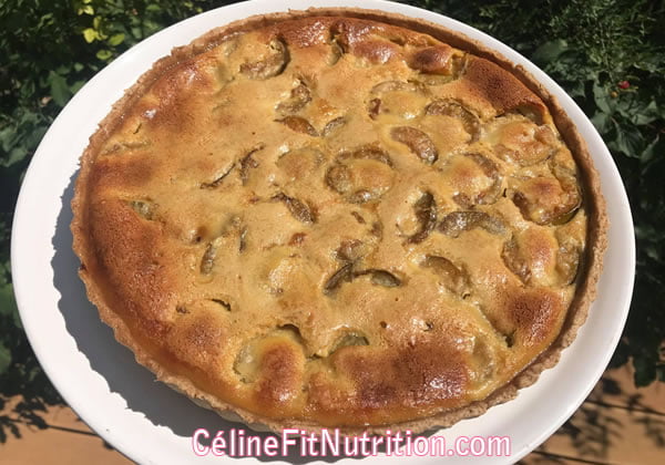 Tarte aux prunes healthy